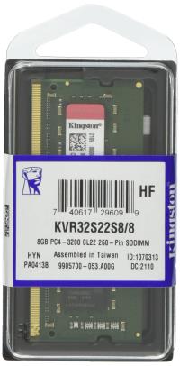 KINGSTON 8GB 3200MHZ DDR4 CL22 1.2v RAM KVR32S22S8/8